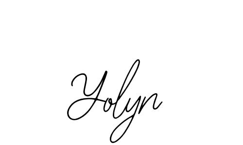 if you are searching for the best signature style for your name Yolyn. so please give up your signature search. here we have designed multiple signature styles  using Bearetta-2O07w. Yolyn signature style 12 images and pictures png