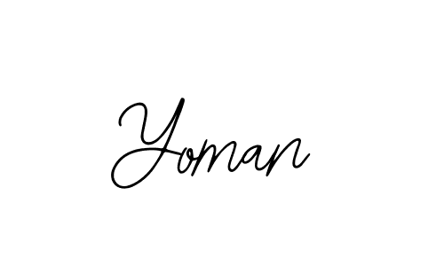 Design your own signature with our free online signature maker. With this signature software, you can create a handwritten (Bearetta-2O07w) signature for name Yoman. Yoman signature style 12 images and pictures png