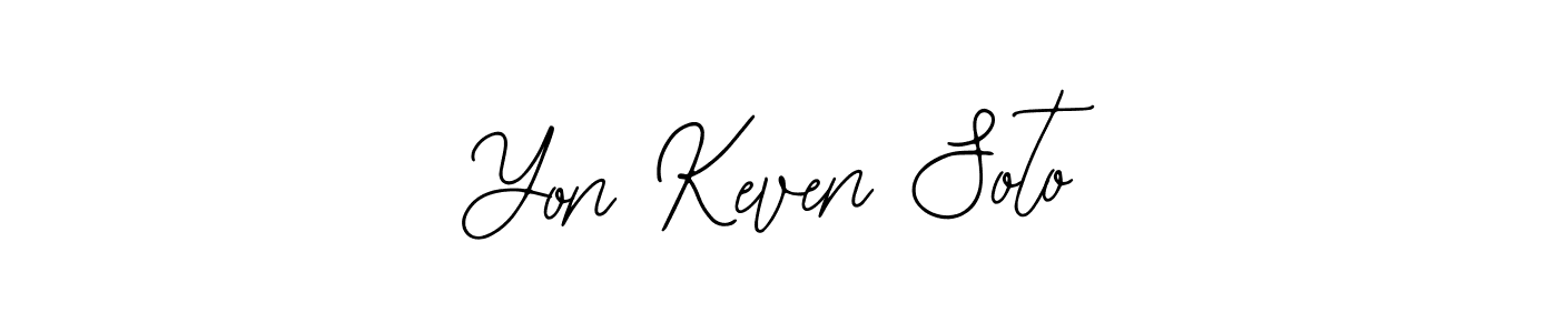 Make a beautiful signature design for name Yon Keven Soto. Use this online signature maker to create a handwritten signature for free. Yon Keven Soto signature style 12 images and pictures png