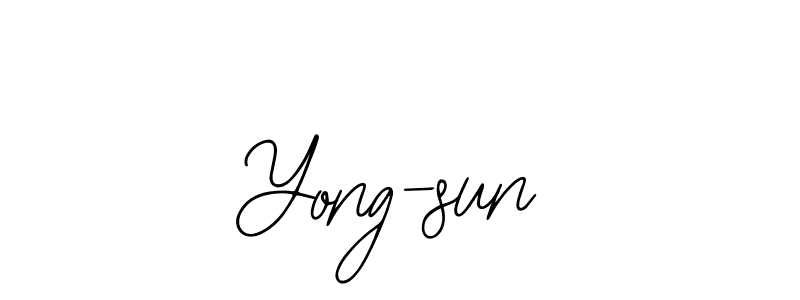 How to make Yong-sun signature? Bearetta-2O07w is a professional autograph style. Create handwritten signature for Yong-sun name. Yong-sun signature style 12 images and pictures png