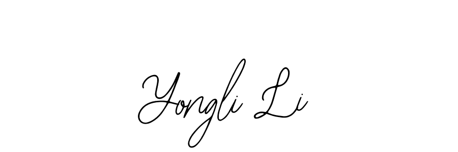 How to make Yongli Li signature? Bearetta-2O07w is a professional autograph style. Create handwritten signature for Yongli Li name. Yongli Li signature style 12 images and pictures png