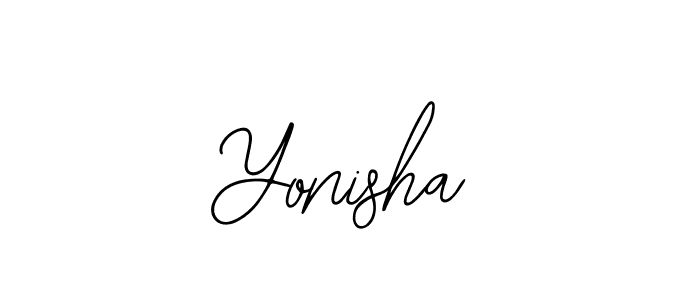 Make a beautiful signature design for name Yonisha. Use this online signature maker to create a handwritten signature for free. Yonisha signature style 12 images and pictures png