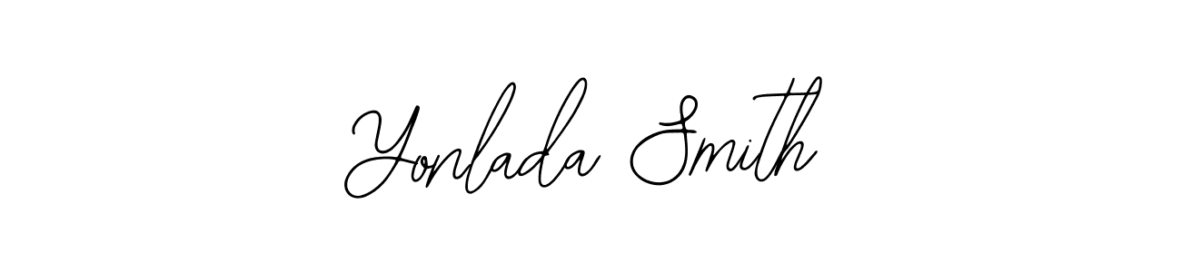 How to make Yonlada Smith name signature. Use Bearetta-2O07w style for creating short signs online. This is the latest handwritten sign. Yonlada Smith signature style 12 images and pictures png