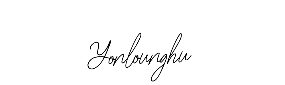 Yonlounghu stylish signature style. Best Handwritten Sign (Bearetta-2O07w) for my name. Handwritten Signature Collection Ideas for my name Yonlounghu. Yonlounghu signature style 12 images and pictures png