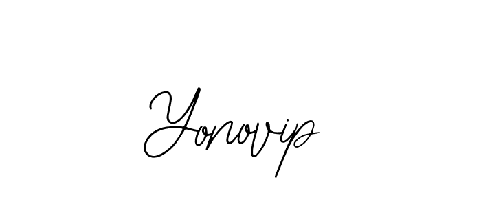 Design your own signature with our free online signature maker. With this signature software, you can create a handwritten (Bearetta-2O07w) signature for name Yonovip. Yonovip signature style 12 images and pictures png