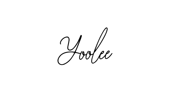 Design your own signature with our free online signature maker. With this signature software, you can create a handwritten (Bearetta-2O07w) signature for name Yoolee. Yoolee signature style 12 images and pictures png