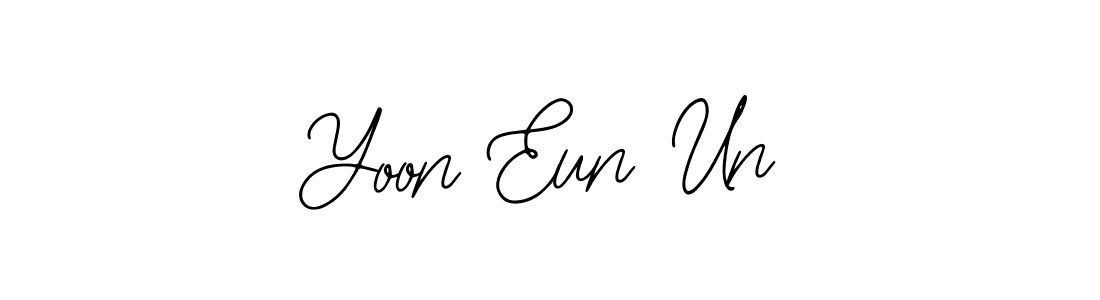 How to make Yoon Eun Un name signature. Use Bearetta-2O07w style for creating short signs online. This is the latest handwritten sign. Yoon Eun Un signature style 12 images and pictures png