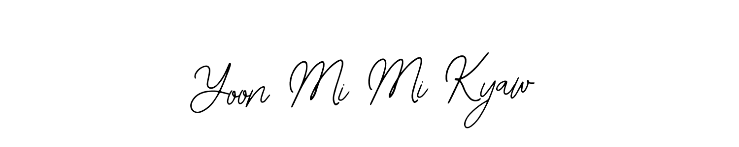 Design your own signature with our free online signature maker. With this signature software, you can create a handwritten (Bearetta-2O07w) signature for name Yoon Mi Mi Kyaw. Yoon Mi Mi Kyaw signature style 12 images and pictures png