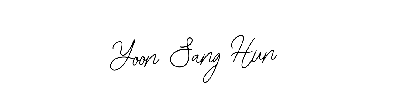 It looks lik you need a new signature style for name Yoon Sang Hun. Design unique handwritten (Bearetta-2O07w) signature with our free signature maker in just a few clicks. Yoon Sang Hun signature style 12 images and pictures png
