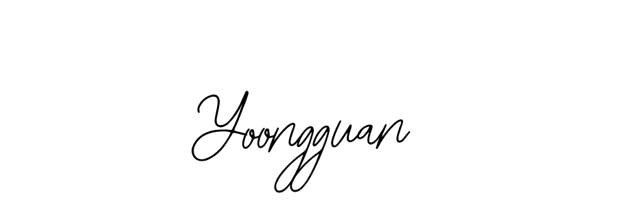Also we have Yoongguan name is the best signature style. Create professional handwritten signature collection using Bearetta-2O07w autograph style. Yoongguan signature style 12 images and pictures png