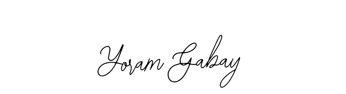 Design your own signature with our free online signature maker. With this signature software, you can create a handwritten (Bearetta-2O07w) signature for name Yoram Gabay. Yoram Gabay signature style 12 images and pictures png