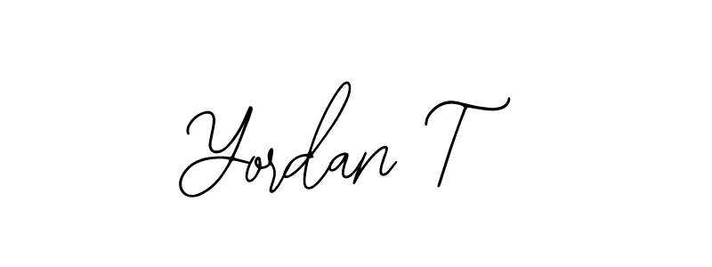 Make a beautiful signature design for name Yordan T. With this signature (Bearetta-2O07w) style, you can create a handwritten signature for free. Yordan T signature style 12 images and pictures png