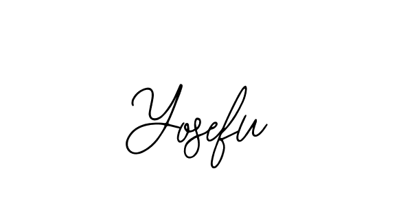 How to make Yosefu name signature. Use Bearetta-2O07w style for creating short signs online. This is the latest handwritten sign. Yosefu signature style 12 images and pictures png