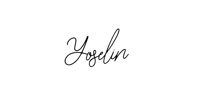 The best way (Bearetta-2O07w) to make a short signature is to pick only two or three words in your name. The name Yoselin include a total of six letters. For converting this name. Yoselin signature style 12 images and pictures png