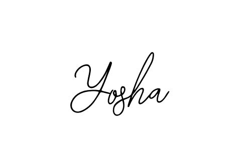 Yosha stylish signature style. Best Handwritten Sign (Bearetta-2O07w) for my name. Handwritten Signature Collection Ideas for my name Yosha. Yosha signature style 12 images and pictures png