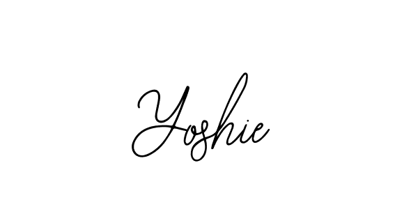 Make a beautiful signature design for name Yoshie. With this signature (Bearetta-2O07w) style, you can create a handwritten signature for free. Yoshie signature style 12 images and pictures png