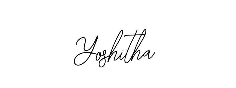 Design your own signature with our free online signature maker. With this signature software, you can create a handwritten (Bearetta-2O07w) signature for name Yoshitha. Yoshitha signature style 12 images and pictures png