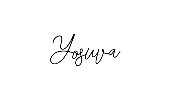 You should practise on your own different ways (Bearetta-2O07w) to write your name (Yosuva) in signature. don't let someone else do it for you. Yosuva signature style 12 images and pictures png