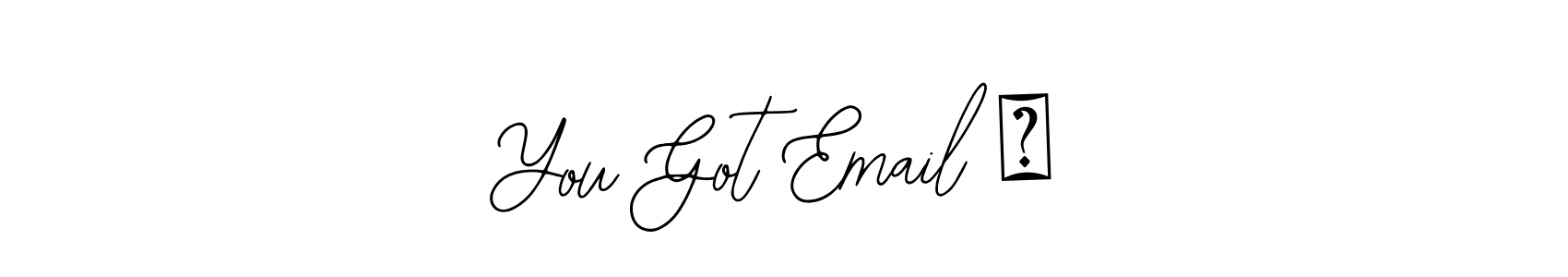 This is the best signature style for the You Got Email ❕ name. Also you like these signature font (Bearetta-2O07w). Mix name signature. You Got Email ❕ signature style 12 images and pictures png