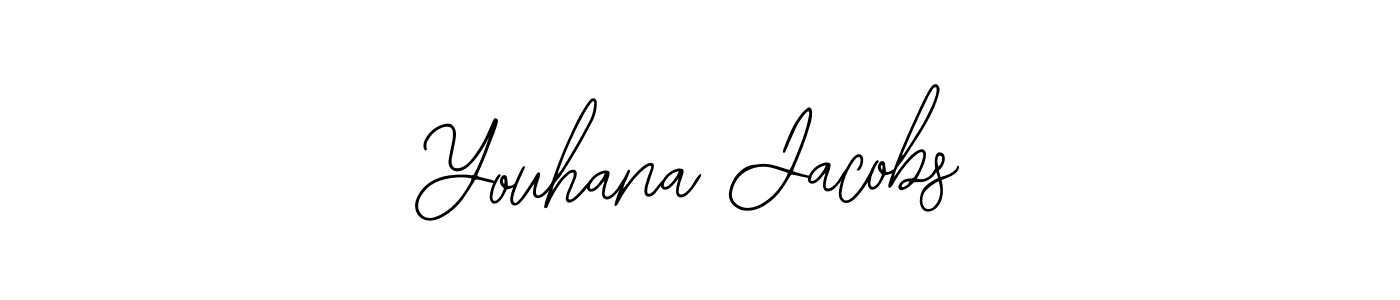 How to make Youhana Jacobs name signature. Use Bearetta-2O07w style for creating short signs online. This is the latest handwritten sign. Youhana Jacobs signature style 12 images and pictures png
