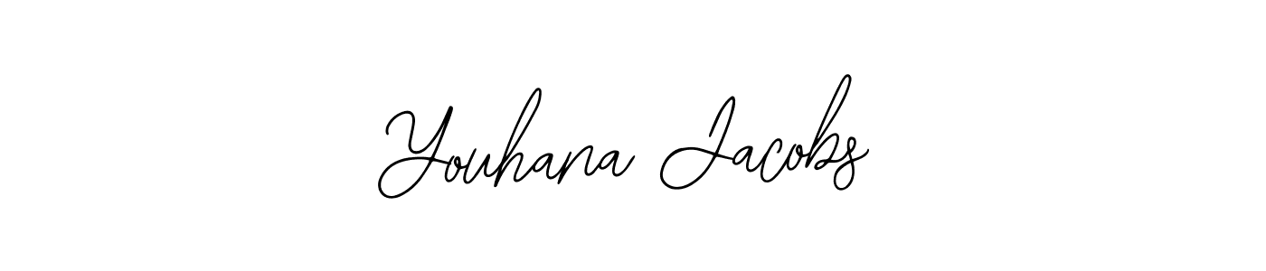 How to make Youhana Jacobs name signature. Use Bearetta-2O07w style for creating short signs online. This is the latest handwritten sign. Youhana Jacobs signature style 12 images and pictures png