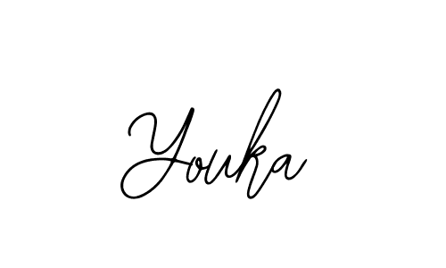 Design your own signature with our free online signature maker. With this signature software, you can create a handwritten (Bearetta-2O07w) signature for name Youka. Youka signature style 12 images and pictures png