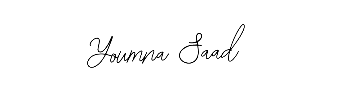 You should practise on your own different ways (Bearetta-2O07w) to write your name (Youmna Saad) in signature. don't let someone else do it for you. Youmna Saad signature style 12 images and pictures png