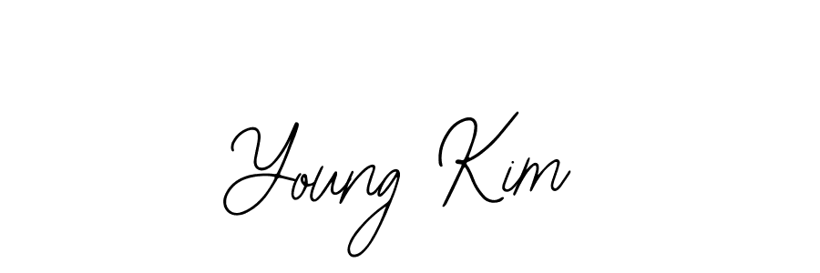 Use a signature maker to create a handwritten signature online. With this signature software, you can design (Bearetta-2O07w) your own signature for name Young Kim. Young Kim signature style 12 images and pictures png