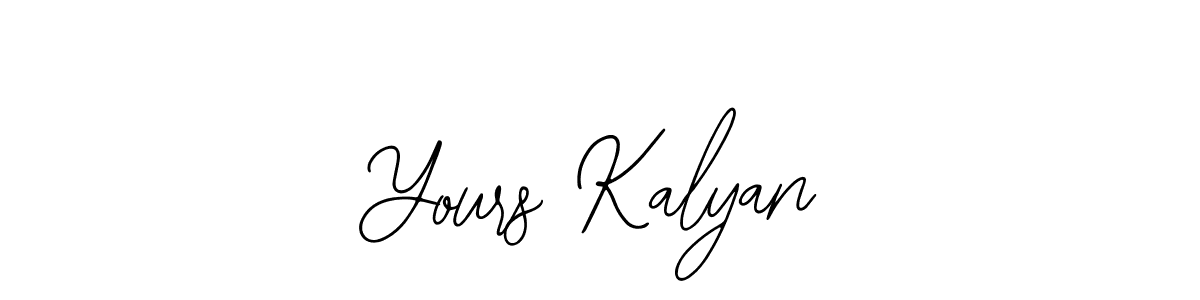 if you are searching for the best signature style for your name Yours Kalyan. so please give up your signature search. here we have designed multiple signature styles  using Bearetta-2O07w. Yours Kalyan signature style 12 images and pictures png