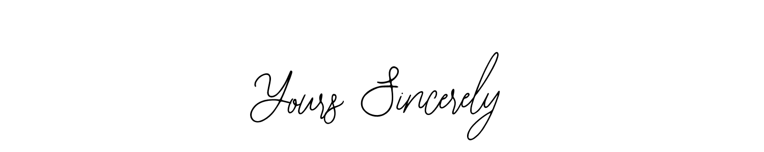 Best and Professional Signature Style for Yours Sincerely. Bearetta-2O07w Best Signature Style Collection. Yours Sincerely signature style 12 images and pictures png