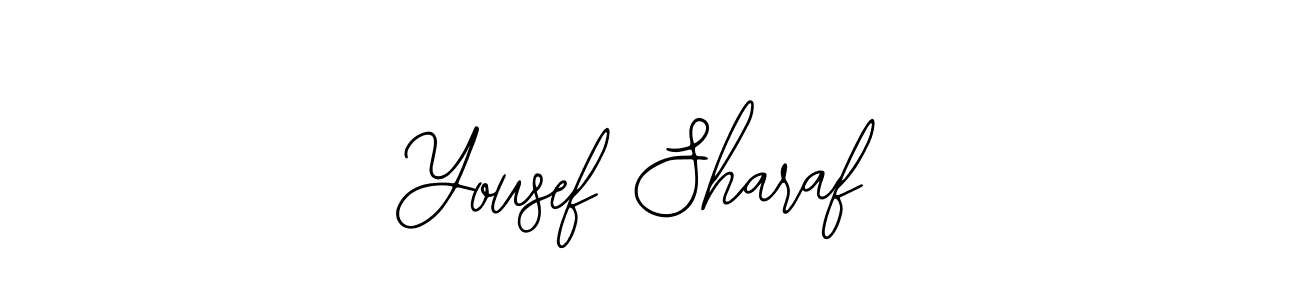 This is the best signature style for the Yousef Sharaf name. Also you like these signature font (Bearetta-2O07w). Mix name signature. Yousef Sharaf signature style 12 images and pictures png