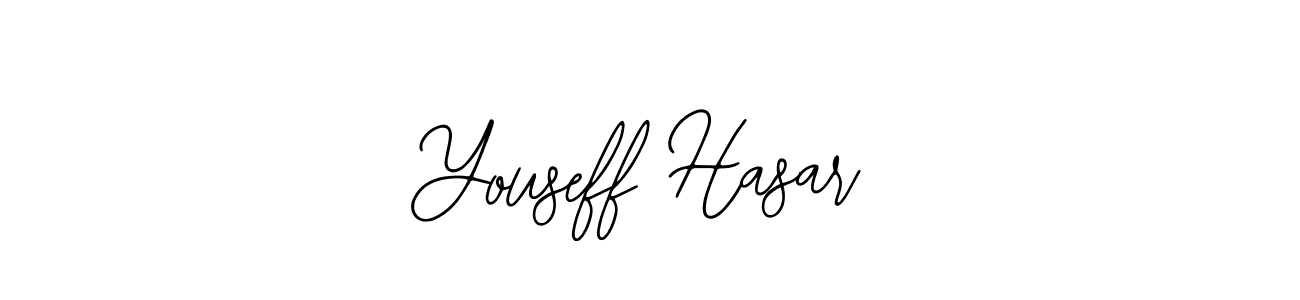 Make a beautiful signature design for name Youseff Hasar. With this signature (Bearetta-2O07w) style, you can create a handwritten signature for free. Youseff Hasar signature style 12 images and pictures png