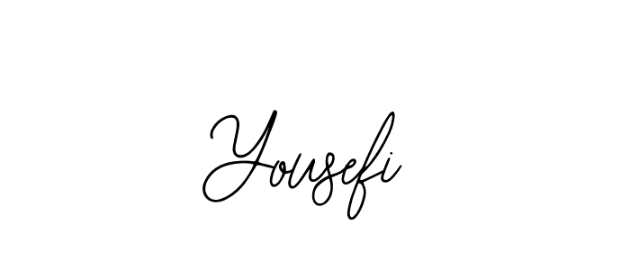 You should practise on your own different ways (Bearetta-2O07w) to write your name (Yousefi) in signature. don't let someone else do it for you. Yousefi signature style 12 images and pictures png
