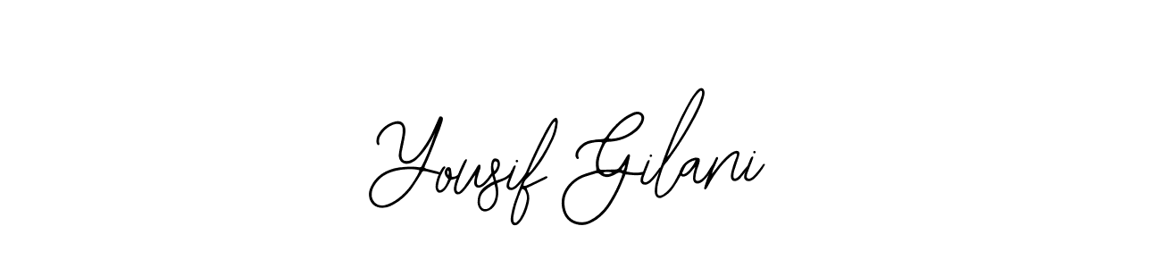 It looks lik you need a new signature style for name Yousif Gilani. Design unique handwritten (Bearetta-2O07w) signature with our free signature maker in just a few clicks. Yousif Gilani signature style 12 images and pictures png