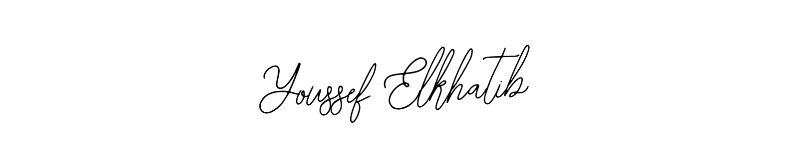You should practise on your own different ways (Bearetta-2O07w) to write your name (Youssef Elkhatib) in signature. don't let someone else do it for you. Youssef Elkhatib signature style 12 images and pictures png