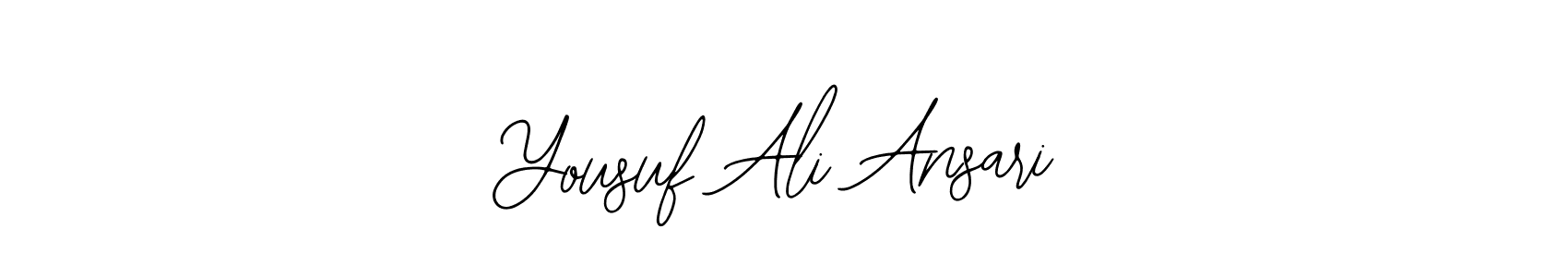 Use a signature maker to create a handwritten signature online. With this signature software, you can design (Bearetta-2O07w) your own signature for name Yousuf Ali Ansari. Yousuf Ali Ansari signature style 12 images and pictures png