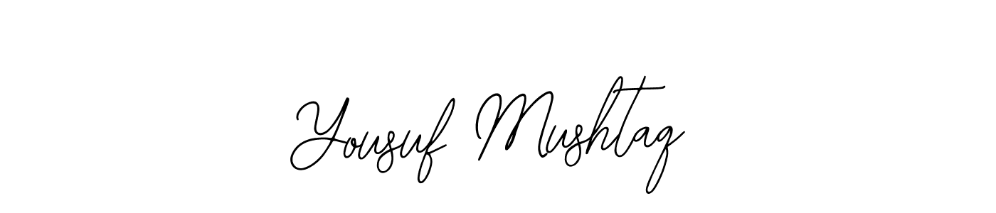 The best way (Bearetta-2O07w) to make a short signature is to pick only two or three words in your name. The name Yousuf Mushtaq include a total of six letters. For converting this name. Yousuf Mushtaq signature style 12 images and pictures png