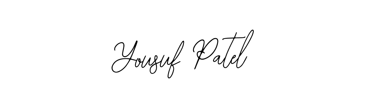 Design your own signature with our free online signature maker. With this signature software, you can create a handwritten (Bearetta-2O07w) signature for name Yousuf Patel. Yousuf Patel signature style 12 images and pictures png