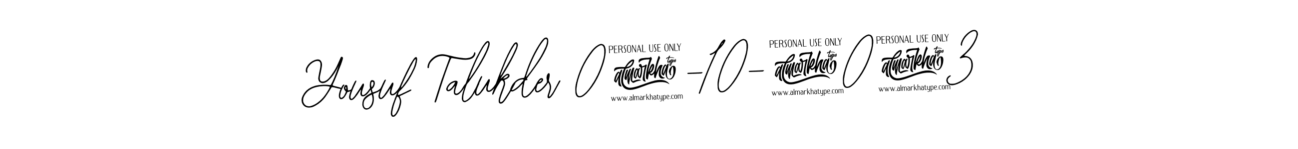 The best way (Bearetta-2O07w) to make a short signature is to pick only two or three words in your name. The name Yousuf Talukder 04-10-2023 include a total of six letters. For converting this name. Yousuf Talukder 04-10-2023 signature style 12 images and pictures png