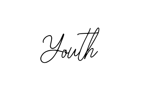 Use a signature maker to create a handwritten signature online. With this signature software, you can design (Bearetta-2O07w) your own signature for name Youth. Youth signature style 12 images and pictures png