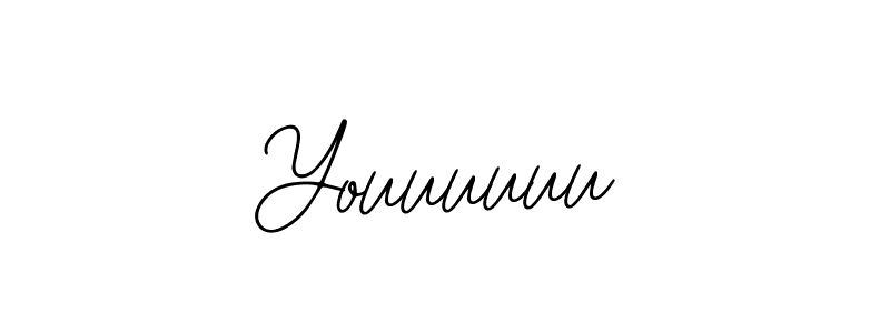 Make a beautiful signature design for name Youuuuuu. With this signature (Bearetta-2O07w) style, you can create a handwritten signature for free. Youuuuuu signature style 12 images and pictures png