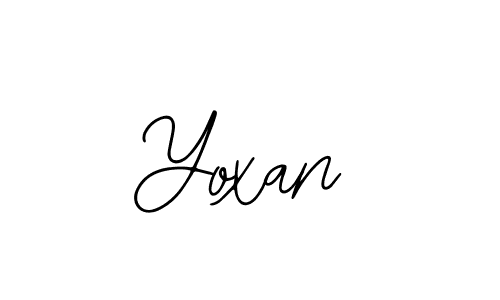 You should practise on your own different ways (Bearetta-2O07w) to write your name (Yoxan) in signature. don't let someone else do it for you. Yoxan signature style 12 images and pictures png