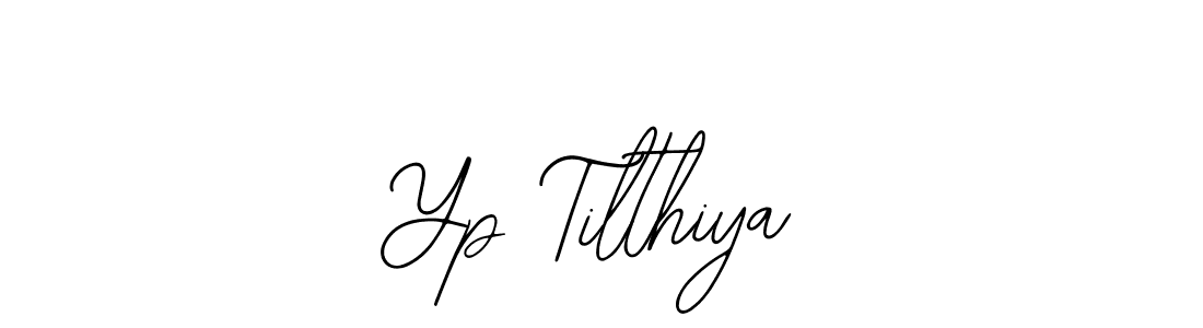 The best way (Bearetta-2O07w) to make a short signature is to pick only two or three words in your name. The name Yp Tilthiya include a total of six letters. For converting this name. Yp Tilthiya signature style 12 images and pictures png
