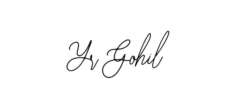 The best way (Bearetta-2O07w) to make a short signature is to pick only two or three words in your name. The name Yr Gohil include a total of six letters. For converting this name. Yr Gohil signature style 12 images and pictures png