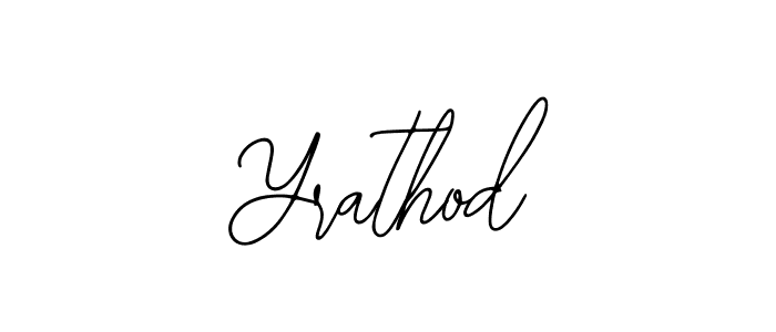 How to make Yrathod signature? Bearetta-2O07w is a professional autograph style. Create handwritten signature for Yrathod name. Yrathod signature style 12 images and pictures png