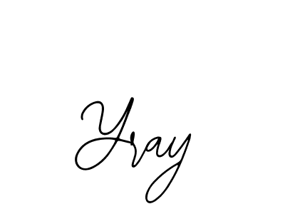 How to make Yray signature? Bearetta-2O07w is a professional autograph style. Create handwritten signature for Yray name. Yray signature style 12 images and pictures png