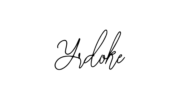 It looks lik you need a new signature style for name Yrdoke. Design unique handwritten (Bearetta-2O07w) signature with our free signature maker in just a few clicks. Yrdoke signature style 12 images and pictures png