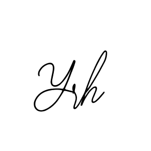 Make a beautiful signature design for name Yrh. With this signature (Bearetta-2O07w) style, you can create a handwritten signature for free. Yrh signature style 12 images and pictures png