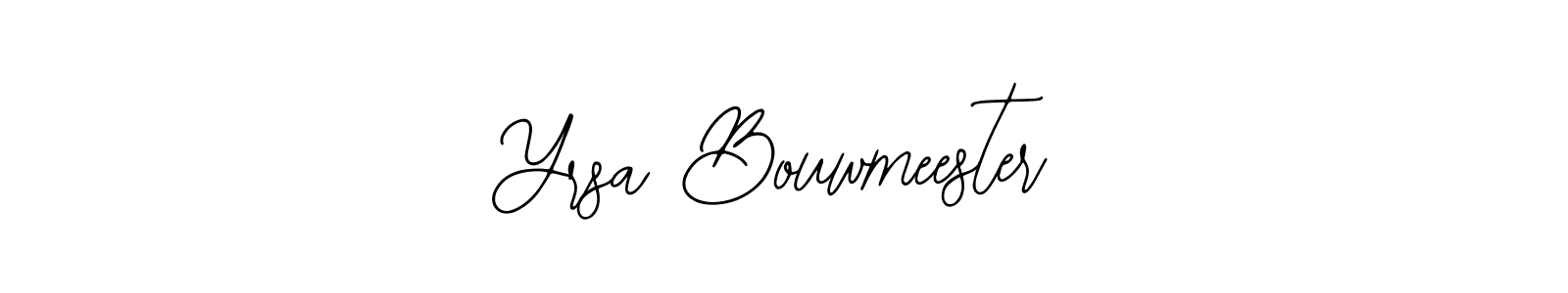 This is the best signature style for the Yrsa Bouwmeester name. Also you like these signature font (Bearetta-2O07w). Mix name signature. Yrsa Bouwmeester signature style 12 images and pictures png
