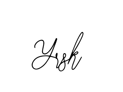 The best way (Bearetta-2O07w) to make a short signature is to pick only two or three words in your name. The name Yrsk include a total of six letters. For converting this name. Yrsk signature style 12 images and pictures png
